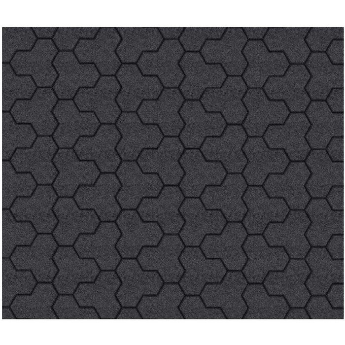 Тротуарный камень Выбор Трилистник В.7.Ф.10 100 мм Стоунмикс Черный